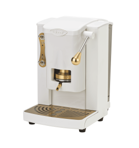 Faber Macchina da Caffè a cialde Piccola Slot Brass Edition Total White