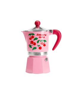Bialetti Caffettiera Rainbow Ciliegie 3 tazze