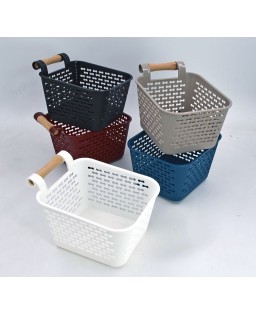 Cestina in Eco-Plastik con maniglia GIULIA 11,5x15xH8cm vari colori