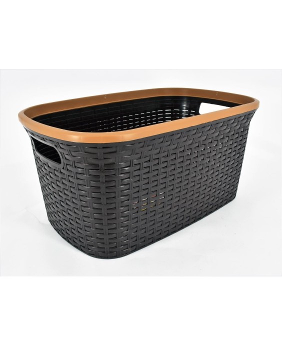 Cesta per bucato RATTAN PLASTIK noce 55x35xH26cm