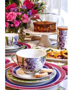 Set 6 tazzine da caffè con piattino in porcellana LILIBETH Fade